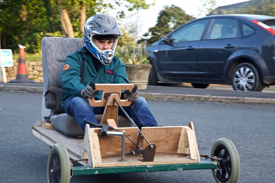 Scouts Go Carting